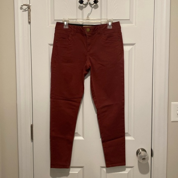 Democracy AB technology, mid rise, ankle cropped, rust jeans - Picture 1 of 6